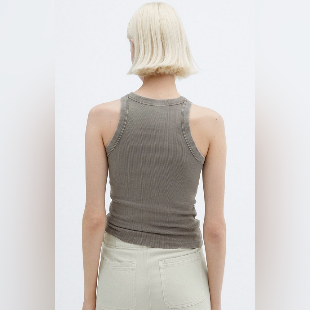 MANGO Ribbed Fitted Top - Picture 4 of 6